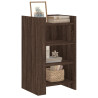 Aparador madera contrachapada marrón roble 45x35x75 cm 3
