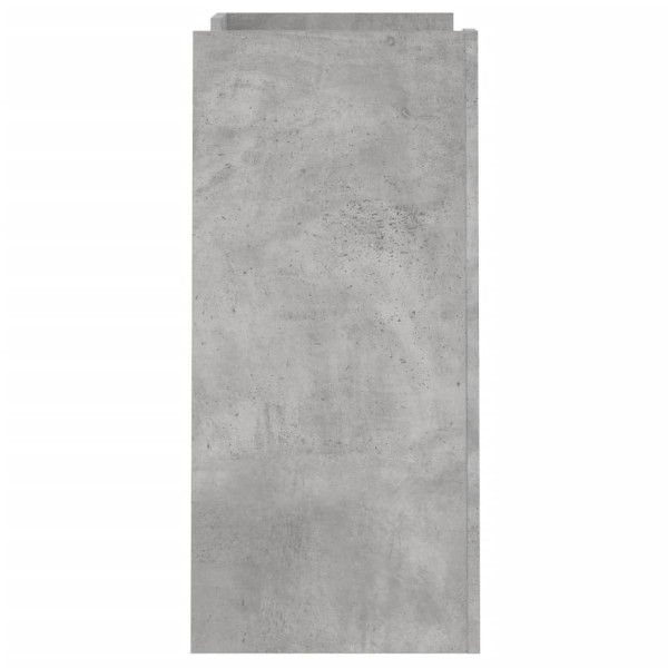Aparador de madera contrachapada gris hormigón 73.5x35x75 cm M 5