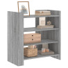 Aparador de madera de ingeniería gris Sonoma 73.5x35x75 cm 3