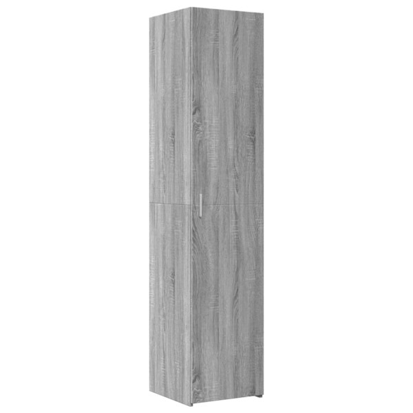 Aparador de madera de ingeniería gris Sonoma 40x42.5x185 cm M 2