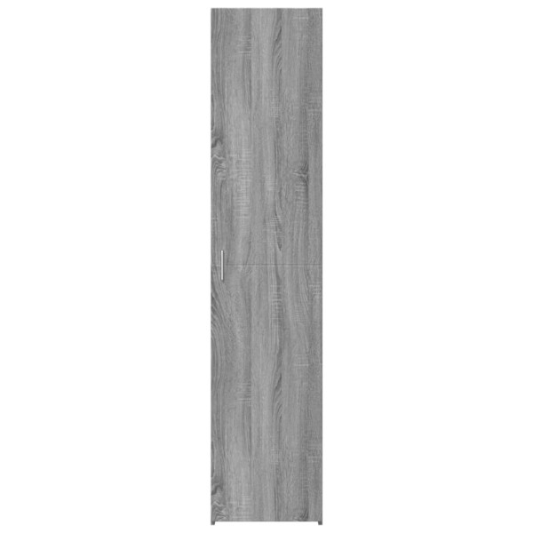 Aparador de madera de ingeniería gris Sonoma 40x42.5x185 cm M 4