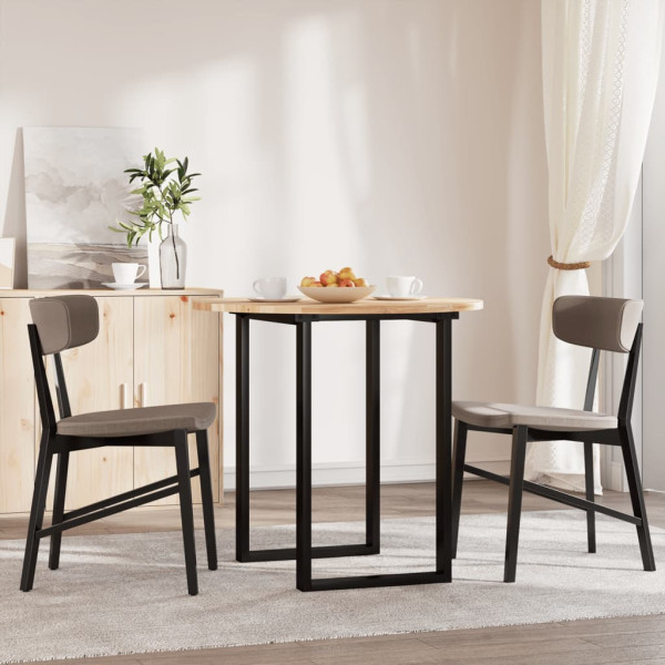 Tampo de mesa redondo Ø80x2 cm madeira de acácia maciça M 3