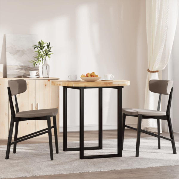 Tablero de mesa redondo madera maciza de acacia Ø80x4 cm M 3