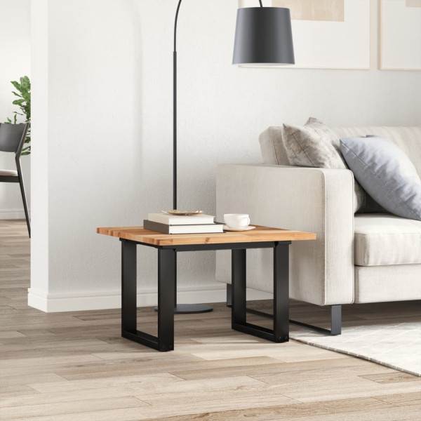 Tablero de mesa cuadrado madera maciza de acacia 60x60x2 cm M 3