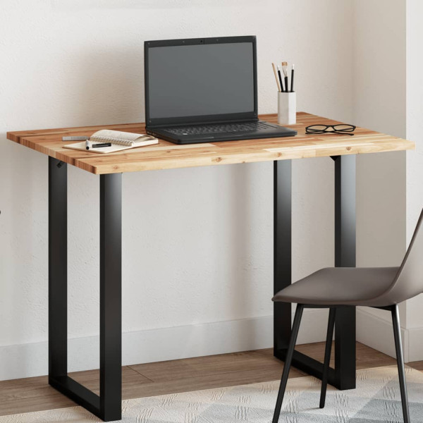 Tablero de mesa rectangular madera maciza de acacia 120x70x2 cm D