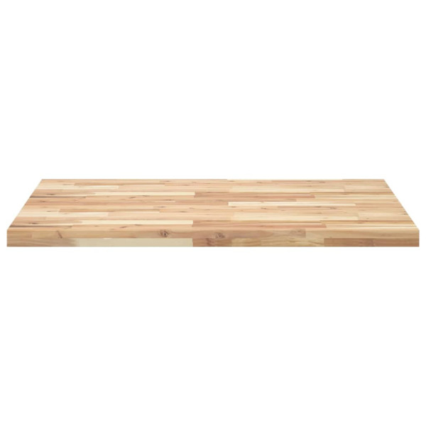 Tablero de mesa rectangular madera maciza acacia 100x80x4 cm M 4