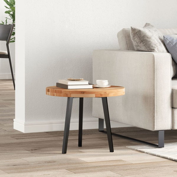 Tablero de mesa redondo madera maciza de acacia Ø50x4 cm M 3