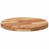 Tablero de mesa redondo madera maciza de acacia Ø50x4 cm 5