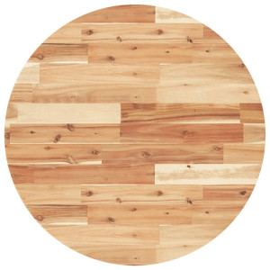 Tablero de mesa redondo madera maciza de acacia Ø70x4 cm H