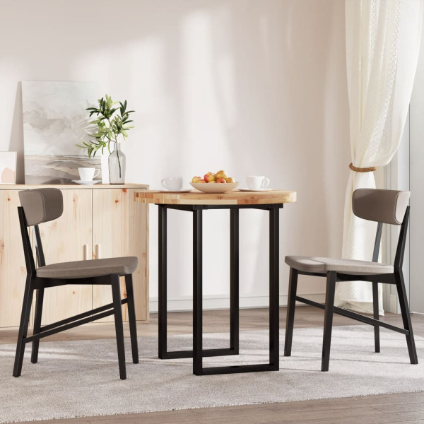 Tablero de mesa redondo madera maciza de acacia Ø70x4 cm M 3