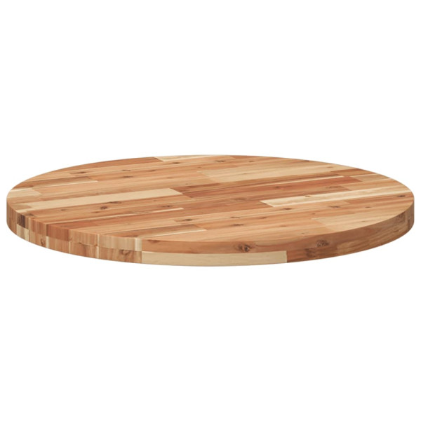 Tablero de mesa redondo madera maciza de acacia Ø70x4 cm M 5