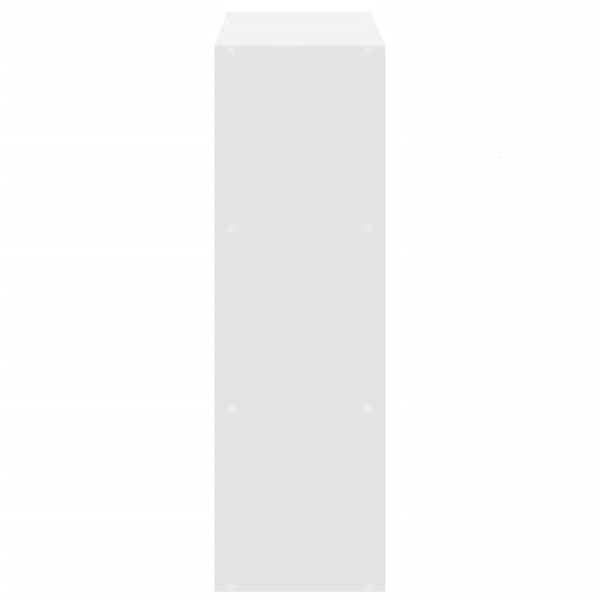 Prateleira de madeira de engenharia branca 102x32x102 cm M 5