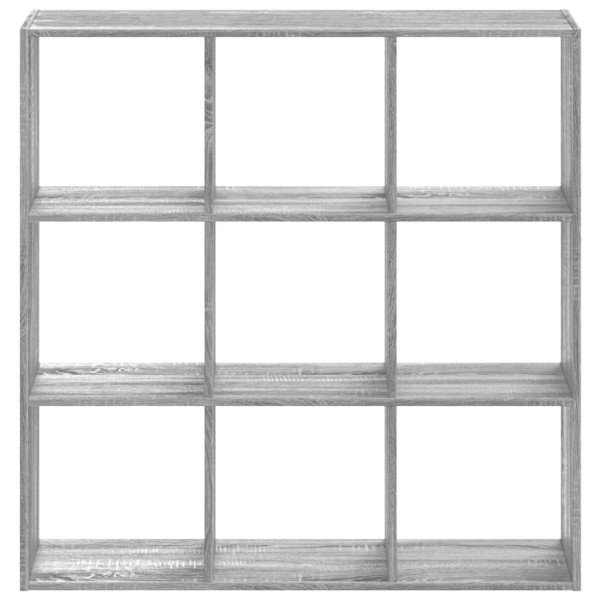 Estantería madera de ingeniería gris Sonoma 102x32x102 cm M 4