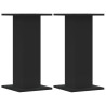 Soportes altavoces 2 uds madera ingeniería negro 30x30x60 cm 2