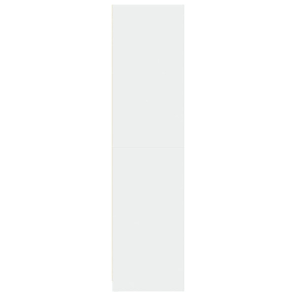 Armario de madera contrachapada blanco 100x50x200 cm M 5