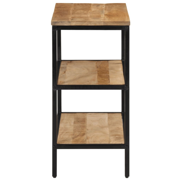 Mesa consola madera maciza de mango rugosa 70x35x70 cm M 3