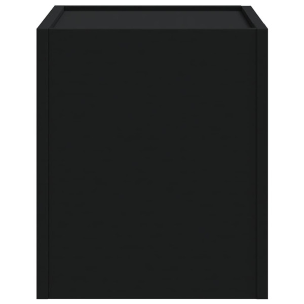 Mesa de cabeceira de parede 45x30x35 cm preto M 5