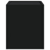 Mesita de noche de pared negra 45x30x35 cm 5