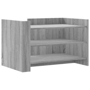 Mesa de centro de madera de ingeniería gris Sonoma 80x50x50 cm H