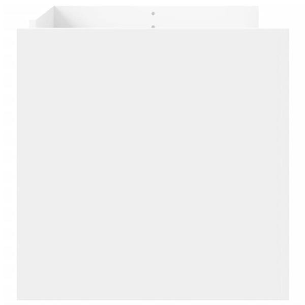 Mesa de centro de madera de ingeniería blanca 100x50x50 cm M 5