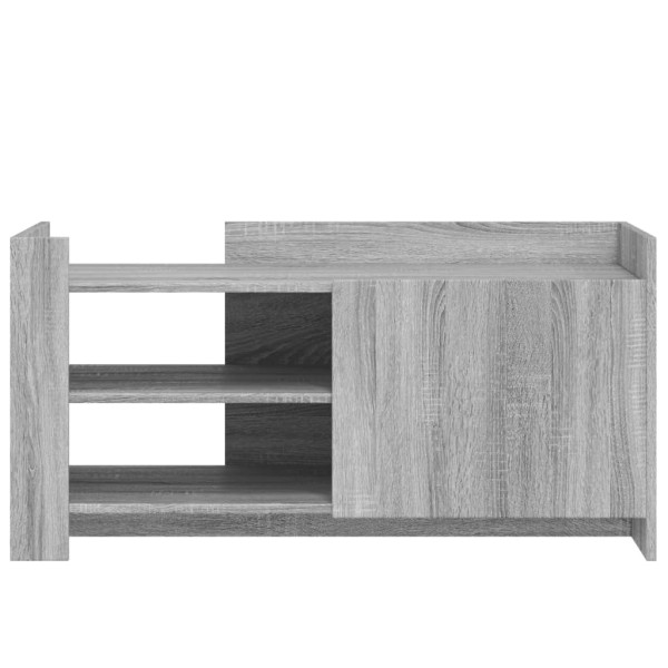 Mesa de centro madera de ingeniería gris Sonoma 100x50x50 cm M 4