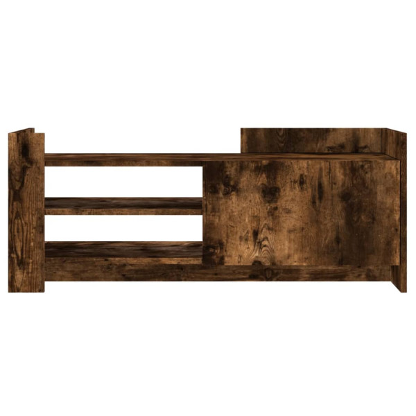 Mueble para TV madera contrachapada roble ahumado 100x35x40 cm M 4