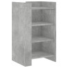 Aparador de madera de ingeniería gris hormigón 45x35x75 cm 2