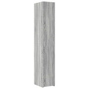 Aparador de madera de ingeniería gris Sonoma 30x42.5x185 cm H
