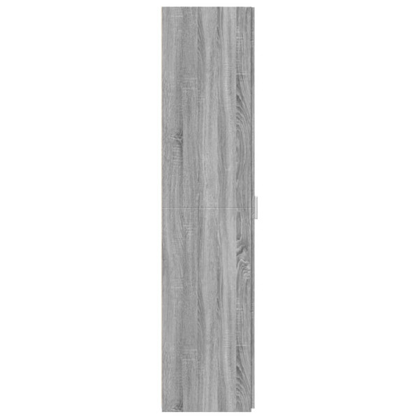 Aparador de madera de ingeniería gris Sonoma 30x42.5x185 cm M 5