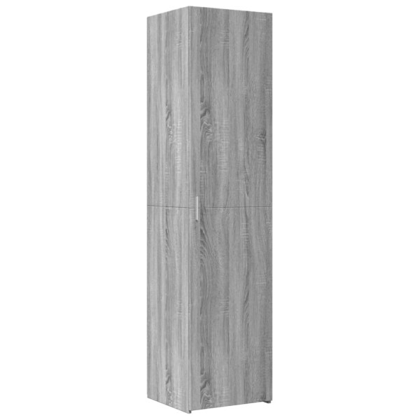 Aparador de madera de ingeniería gris Sonoma 45x42.5x185 cm M 2