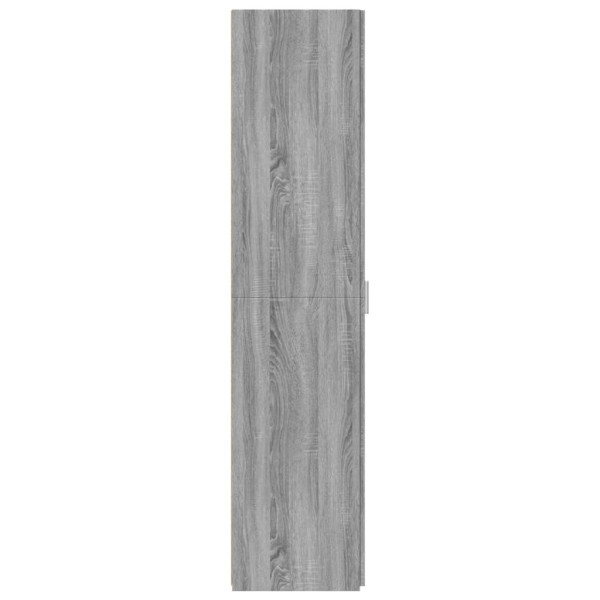 Aparador de madera de ingeniería gris Sonoma 45x42.5x185 cm M 5