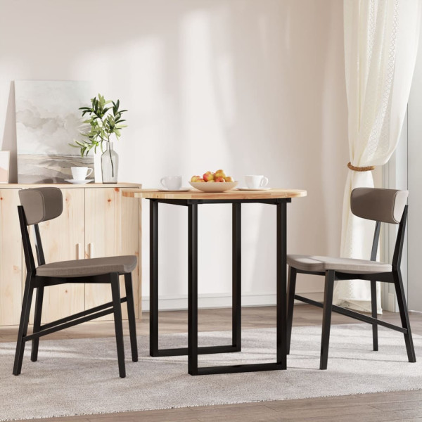 Tablero de mesa redondo madera maciza de acacia Ø80x2 cm M 3