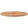 Tablero de mesa redondo madera maciza de acacia Ø80x2 cm 4