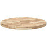 Tablero de mesa redondo madera maciza de acacia Ø70x4 cm 5