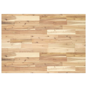 Tablero de mesa rectangular madera maciza de acacia 100x70x2 cm H