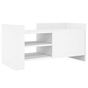 Mueble de TV madera de ingeniería blanco 80x35x40 cm H