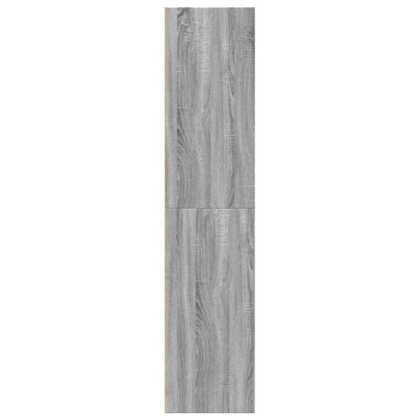 Aparador alto madera de ingeniería gris Sonoma 70x41x185 cm M 5