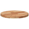 Tablero de mesa redondo madera maciza de acacia Ø60x4 cm 5
