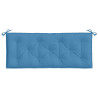 Almofadão p/ banco jardim 120x50x7 cm mesclado tecido azul 4