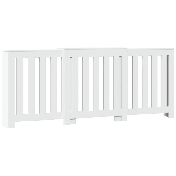 Cobertura de radiador 205x21.5x83.5 cm derivados madeira branco M 2