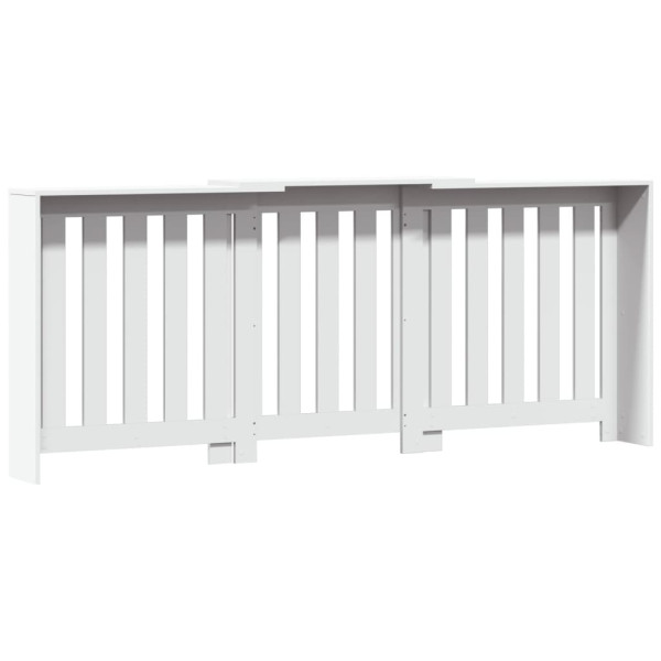 Cobertura de radiador 205x21.5x83.5 cm derivados madeira branco M 5