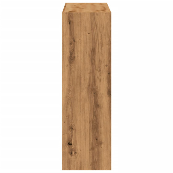 Estantería de madera de ingeniería roble artesano 102x32x102 cm M 5