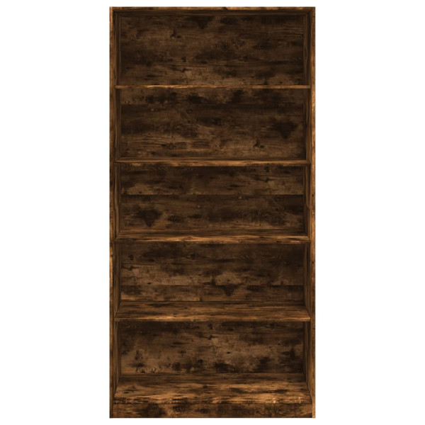Armario madera contrachapada color roble ahumado 100x50x200 cm M 4
