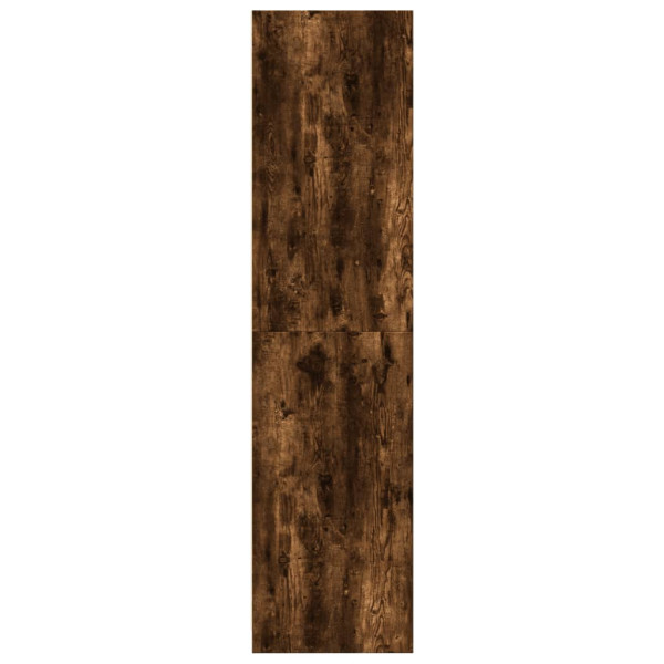 Armario madera contrachapada color roble ahumado 100x50x200 cm M 5