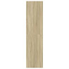 Armario madera contrachapada color roble Sonoma 100x50x200 cm 5