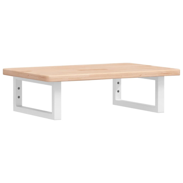 Prateleira de parede p/ lavatório aço/madeira carvalho maciça M 2