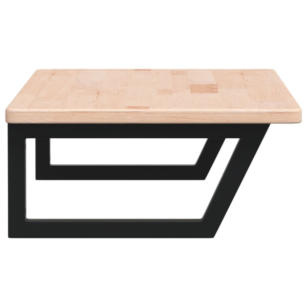 Prateleira de parede p/ lavatório aço/madeira carvalho maciça M 5