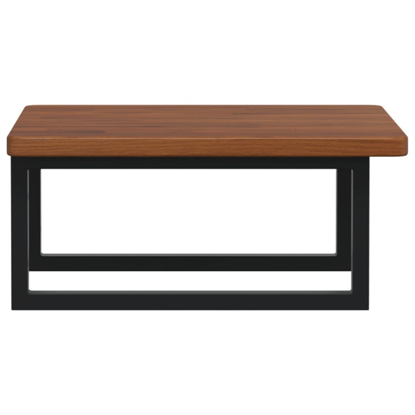 Estante de lavabo de pared de acero y madera maciza de roble M 5