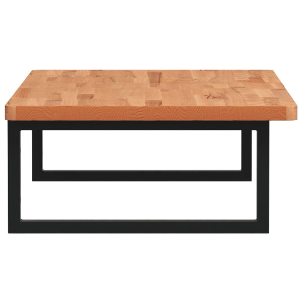 Prateleira de parede p/ lavatório aço/madeira de faia maciça M 5