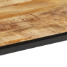 Mesa de centro de madera maciza de mango rugosa 55x55x45 cm 5